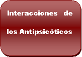 Rectngulo redondeado: Interacciones   de los Antipsicticos